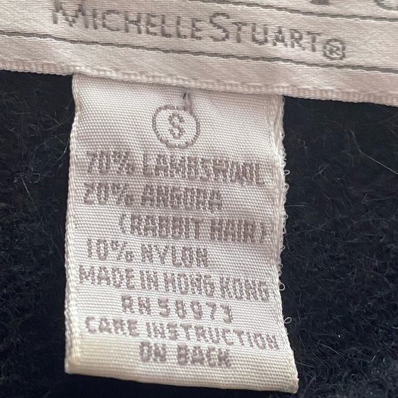 Vintage 80s Abstract Pullover Sweater Tunic Lambswool Angora l Drop Shoulder - Picture 14 of 14